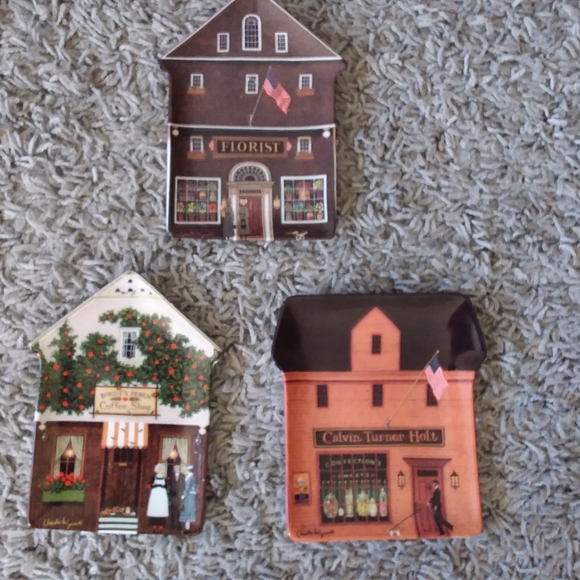 charles wysocki Other - Charles wysocki folktown collection plates